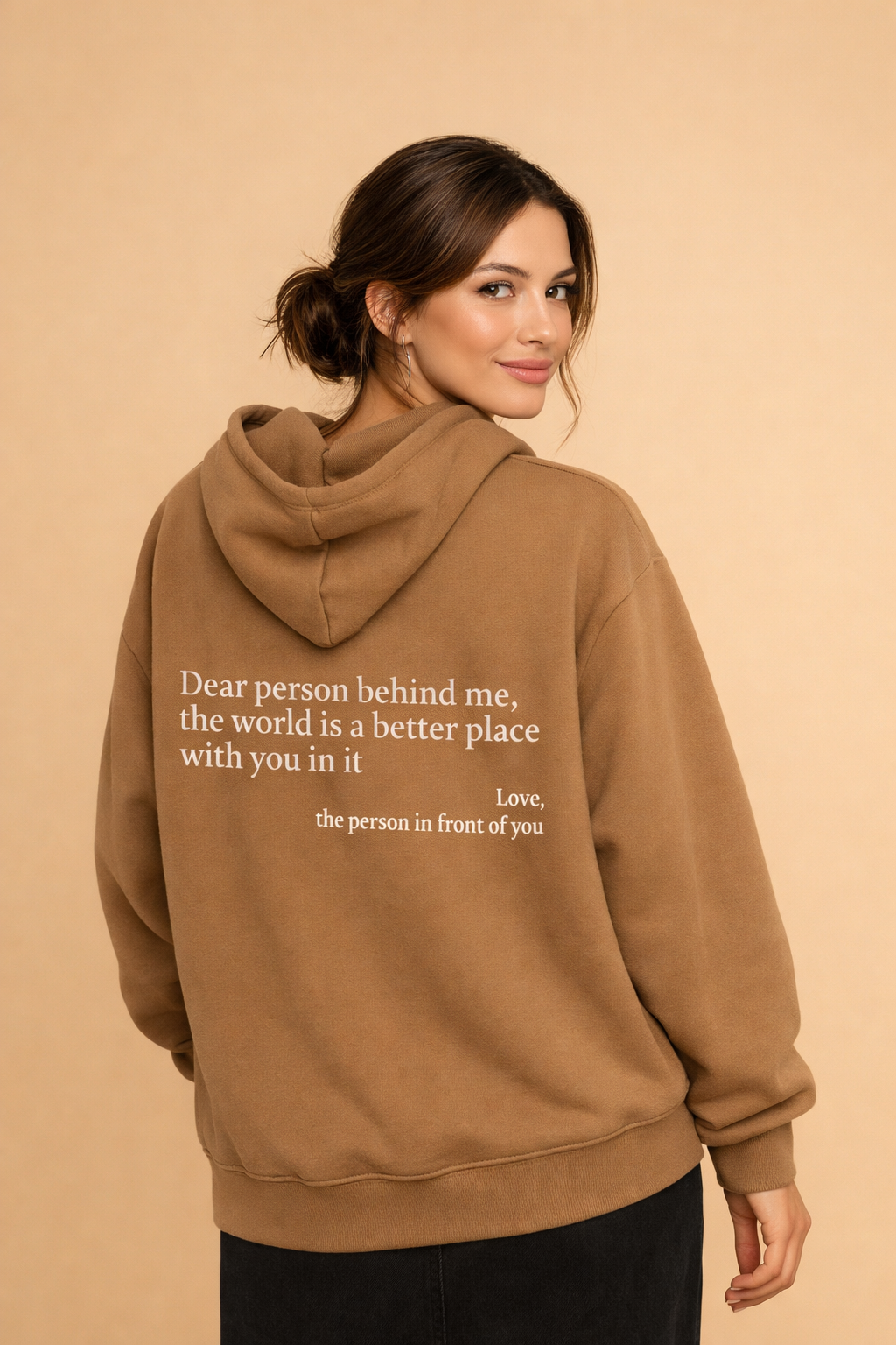 Ciepła bluza z kapturem unisex z nadrukiem | Długi rękaw