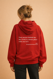 Ciepła bluza z kapturem unisex z nadrukiem | Długi rękaw