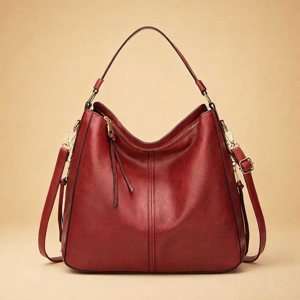 Elegancka duża torba damska, praktyczny design, wytrzymały materiał