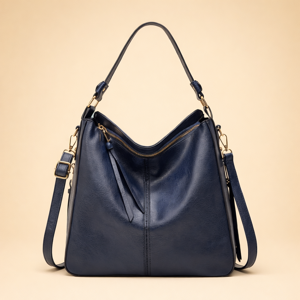 Elegancka duża torba damska, praktyczny design, wytrzymały materiał